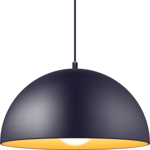 Pendant light lamp vector illustration